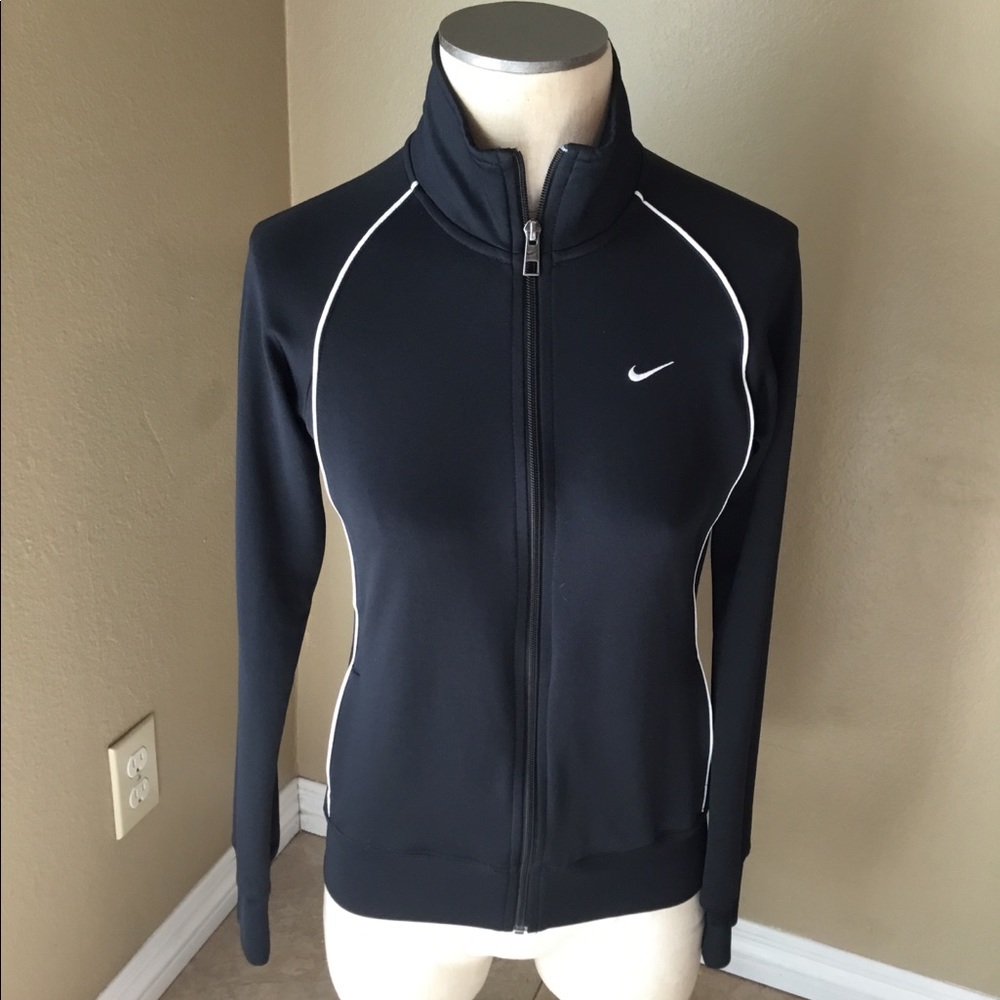 Nike The Athletic Dept black track zipper jacket